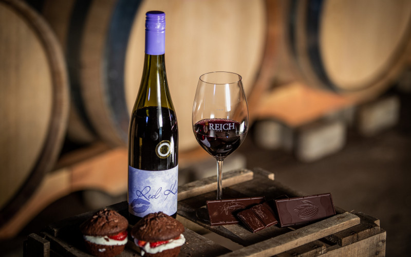 Wein & Essen Schokolade
